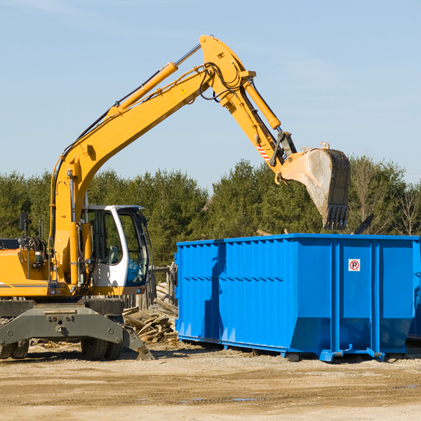 what size residential dumpster rentals are available in Prospect Park